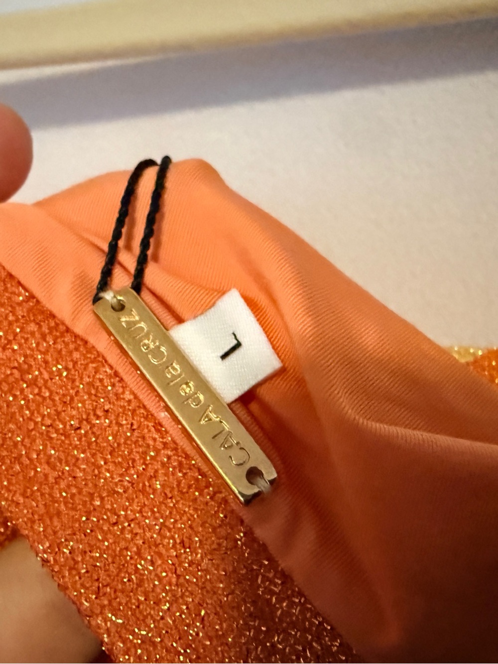 NEW Cala de la Cruz Daphne Maxi Dress Malibun Aranja Orange Strapless Sundress - Picture 8 of 9